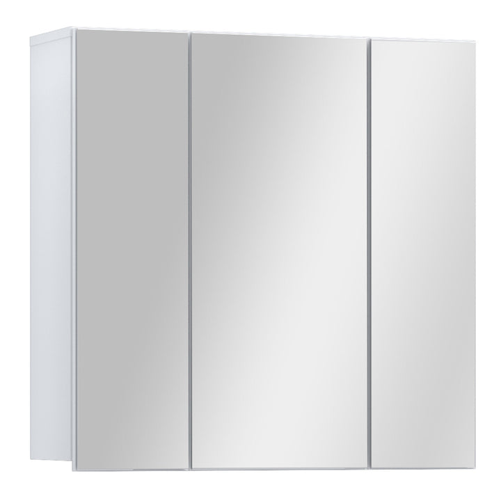 Lokko Hanging Cupboard with 3 Mirror Doors in White