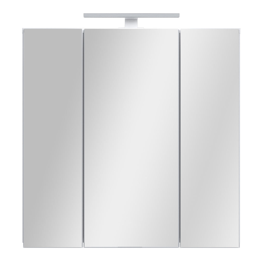 Lokko Hanging Cupboard with 3 Mirror Doors in White
