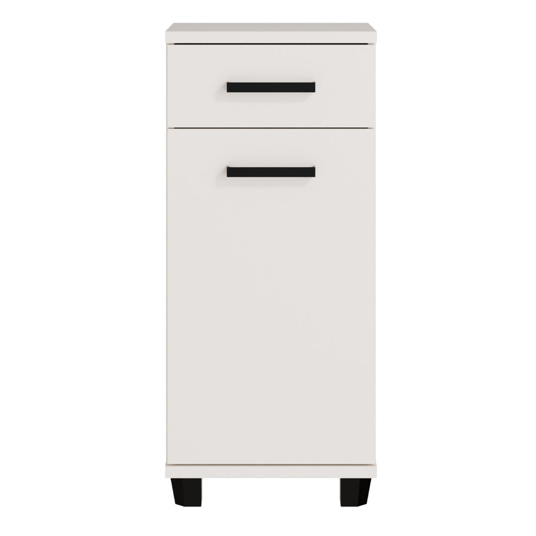Veris Bathroom Cupboard with 1 Door & 1 Drawer in Sand