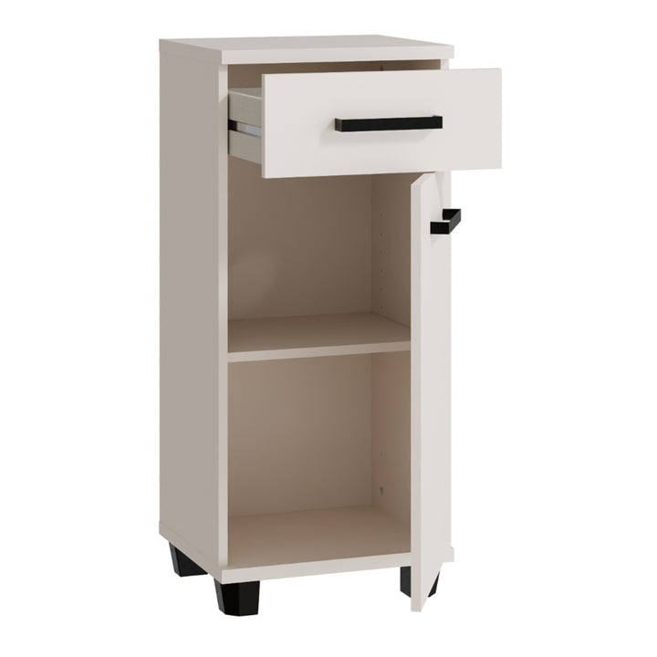 Veris Bathroom Cupboard with 1 Door & 1 Drawer in Sand