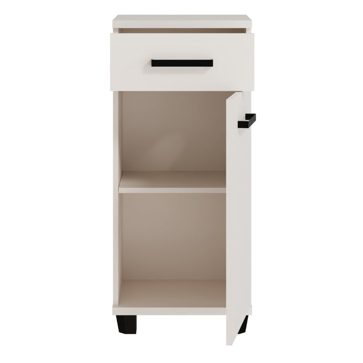 Veris Bathroom Cupboard with 1 Door & 1 Drawer in Sand