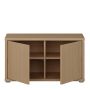 Alice Springs Bench with 2 Doors Push-to-Open in Elegancia Oak