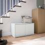 Alice Springs Bench with 2 Doors Push-to-Open in Light Grey