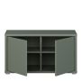 Alice Springs Bench with 2 Doors Push-to-Open in Sage Green