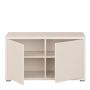 Alice Springs Bench with 2 Doors Push-to-Open in Sand