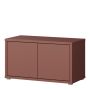 Alice Springs Bench with 2 Doors Push-to-Open in Terracotta