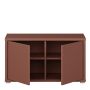 Alice Springs Bench with 2 Doors Push-to-Open in Terracotta