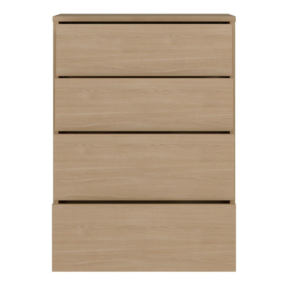 Alice Springs 4 Drawer Chest with Push-to-Open Drawers in Elegancia Oak