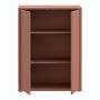 Alice Springs 2 Door Cupboard with Push-to-Open Doors in Terracotta