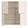 Alice Springs 4 Door Large Storage Cabinet with Push-to-Open Doors in Sand