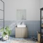 Alice Springs Under Sink Vanity Unit with 2 Doors Push-to-Open in Taupe
