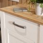 Bohol Shoe Cabinet with 1 Door and 1 Drawer in White and Riviera Oak