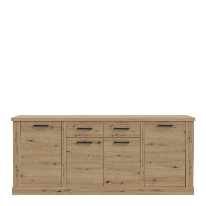 Corona 4 Door 2 Drawer Sideboard in Artisan Oak