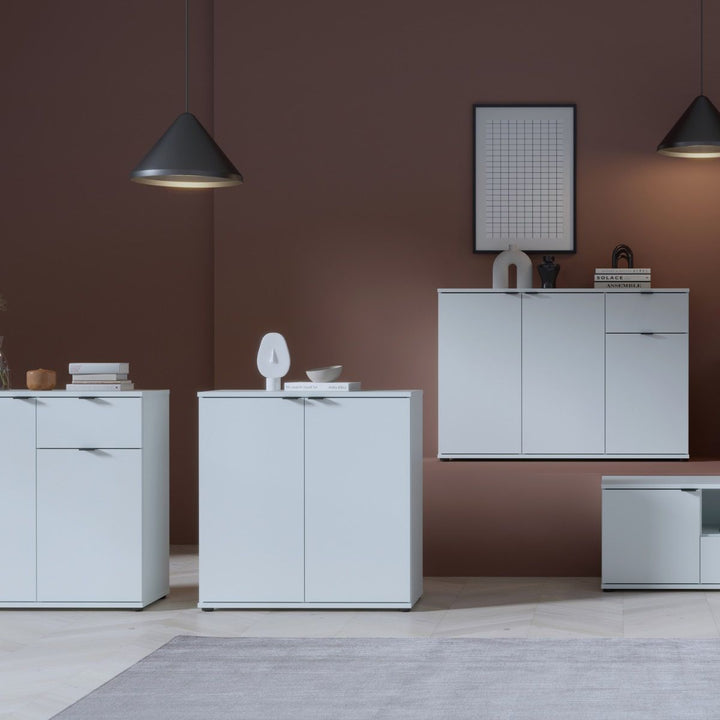 Ganymede 2 Door Cupboard in Light Grey