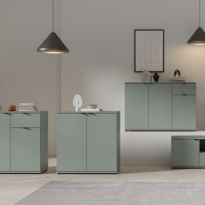 Ganymede 2 Door Cupboard in Sage Green
