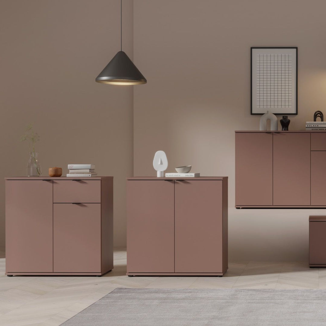 Ganymede 2 Door Cupboard in Terracotta