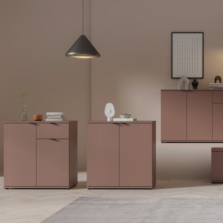 Ganymede 2 Door Cupboard in Terracotta