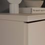 Ganymede Wide 3 Door Cupboard with Drawer in Sand