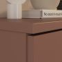 Ganymede Wide 3 Door Cupboard with Drawer in Terracotta