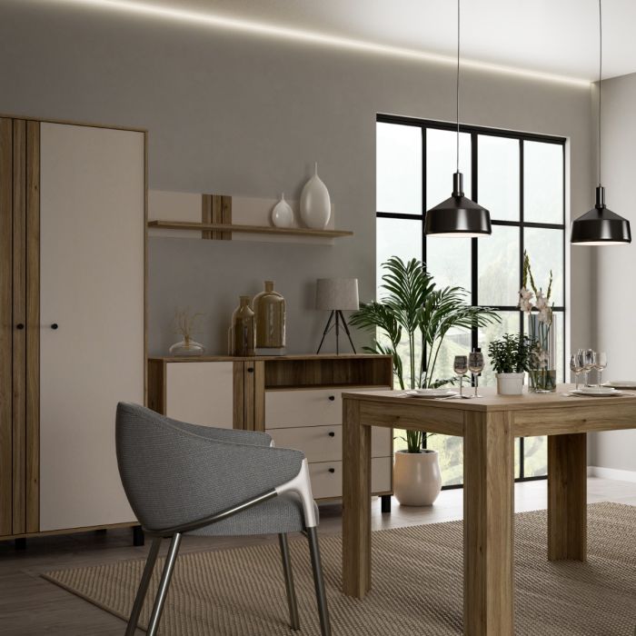 Cumbria Chest 5 Drawers Dark Grey