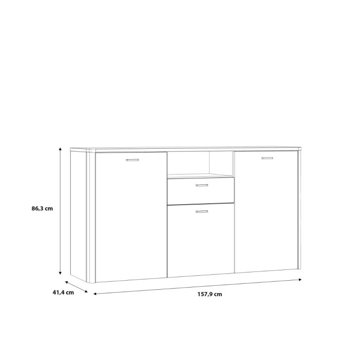 White 8 Drawer Chest – Paris Collection