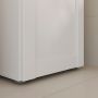 Lokko Bathroom Storage Unit with 1 Door & 1 Drawer with Silver Handles in White
