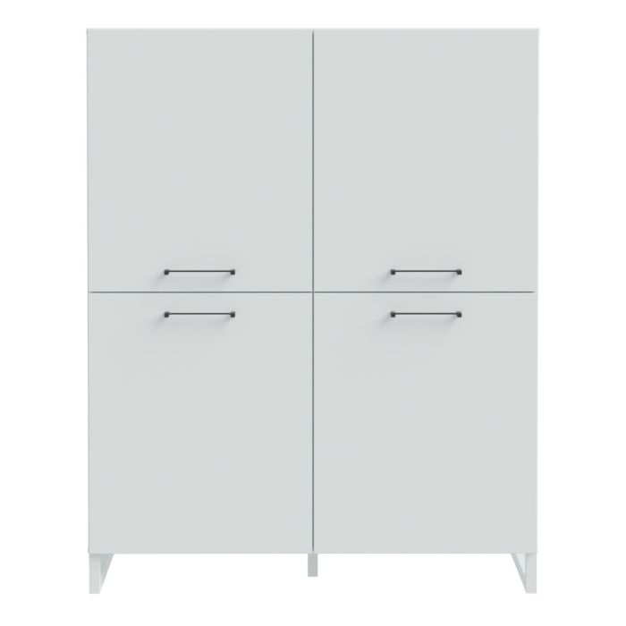 Sali 4 Door Highboard in Light Grey