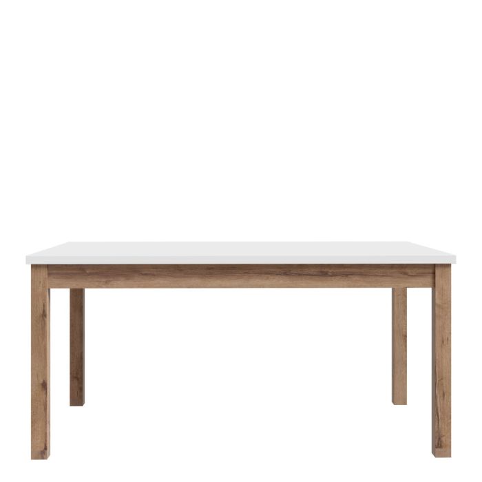Wensley Dining Table in Light Grey and Oak 160.4x90cm