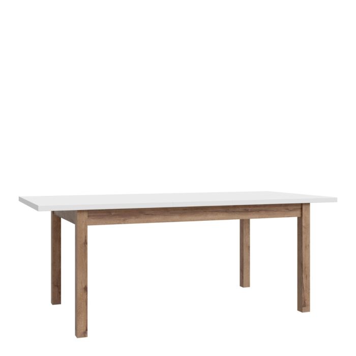 Wensley Dining Table in Light Grey and Oak 160.4x90cm