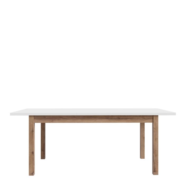 Wensley Dining Table in Light Grey and Oak 160.4x90cm