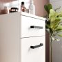Veris Bathroom Cupboard with 1 Door & 1 Drawer in Sand