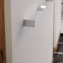 Veris Tall Narrow Bathroom Cupboard with 2 Doors & 1 Drawer in Artisan Oak and Light Grey