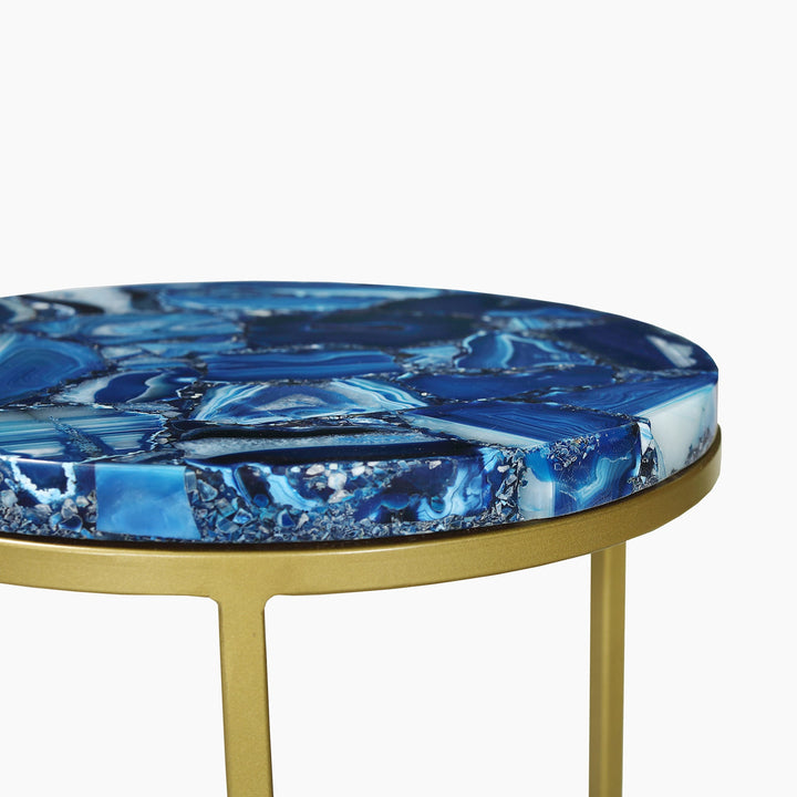 Greta Blue Agate Accent Piece