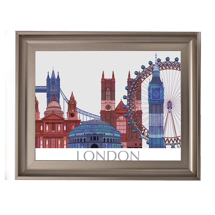 CY050 London Landmarks , Red Blue II