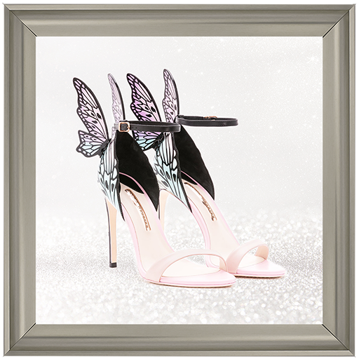 FS188 Pink Butterfly Heels