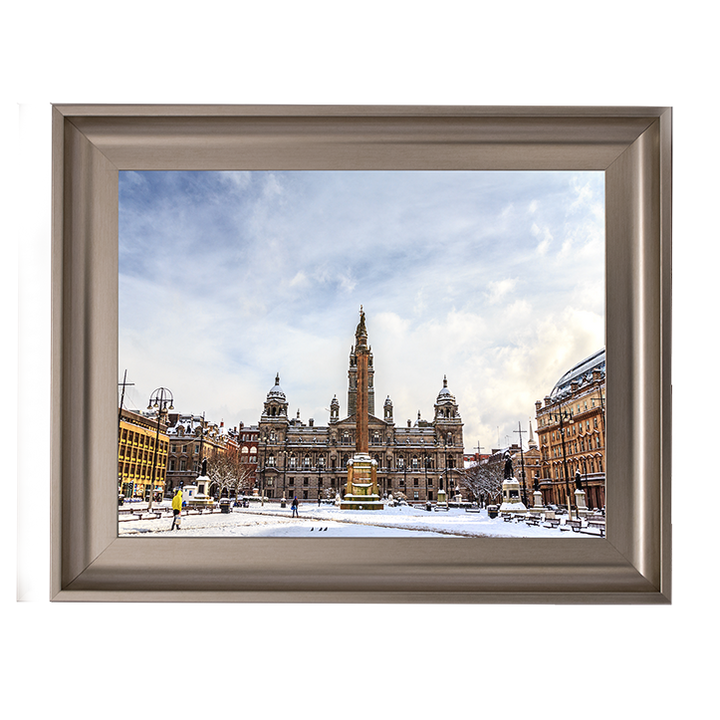 CY090 George Square covered by snow, Glasgow