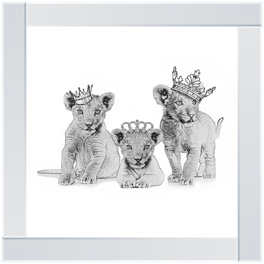 Three crowned cubs