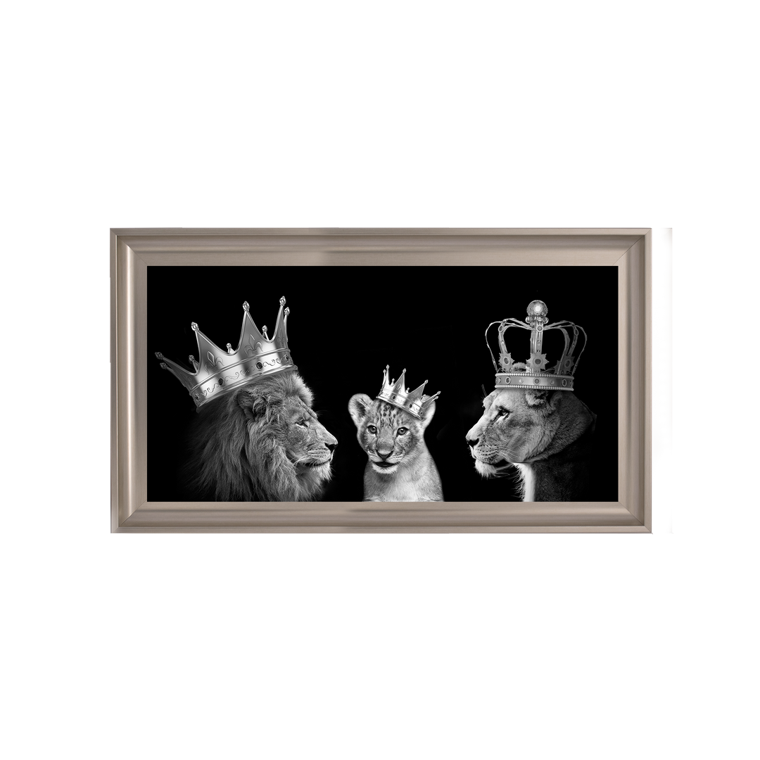 Lion trio family (Silver Crowns)