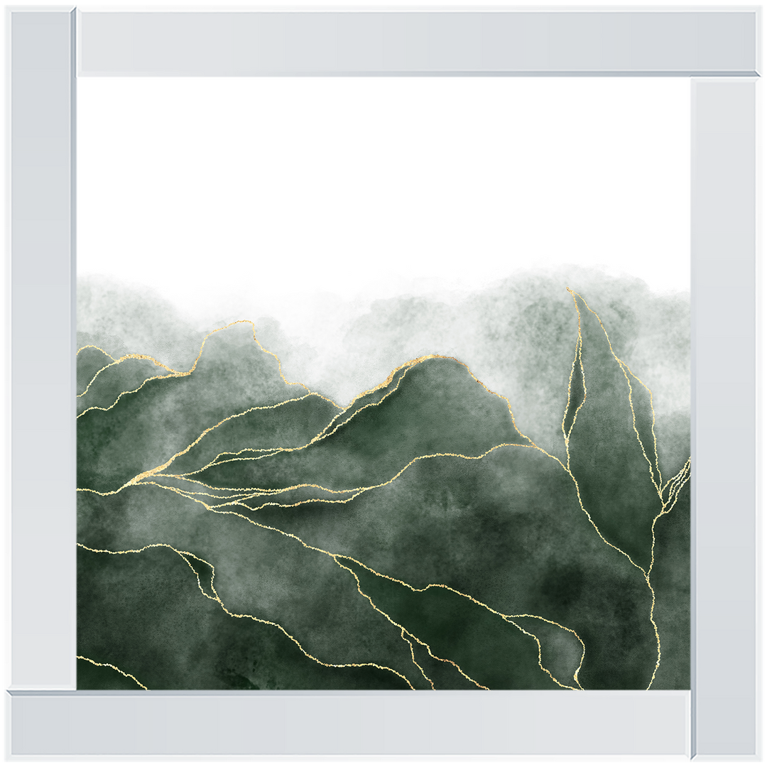 AB164 Green & Gold Abstract ||