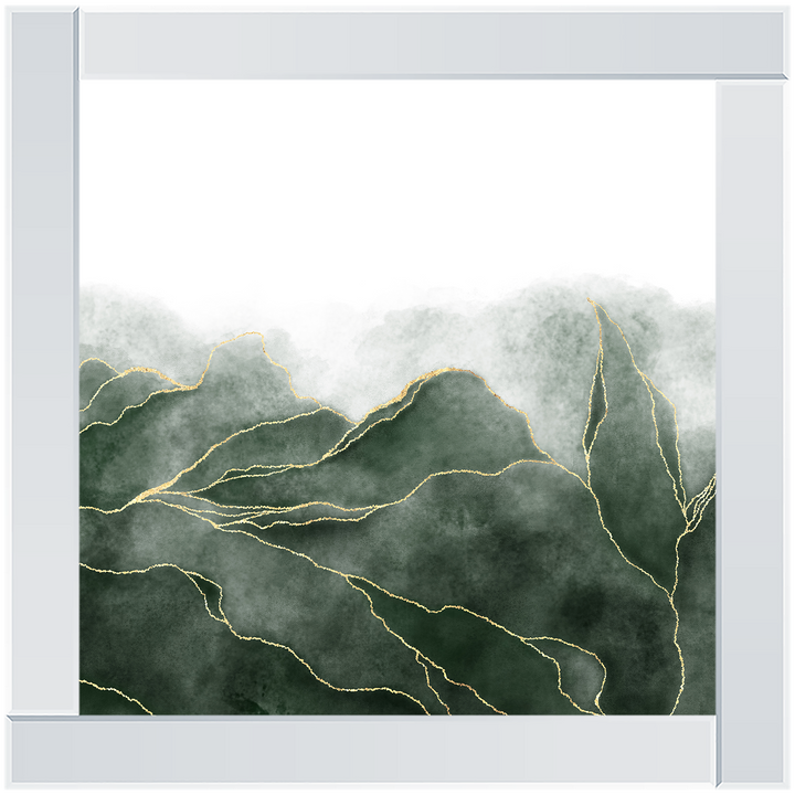 AB164 Green & Gold Abstract ||