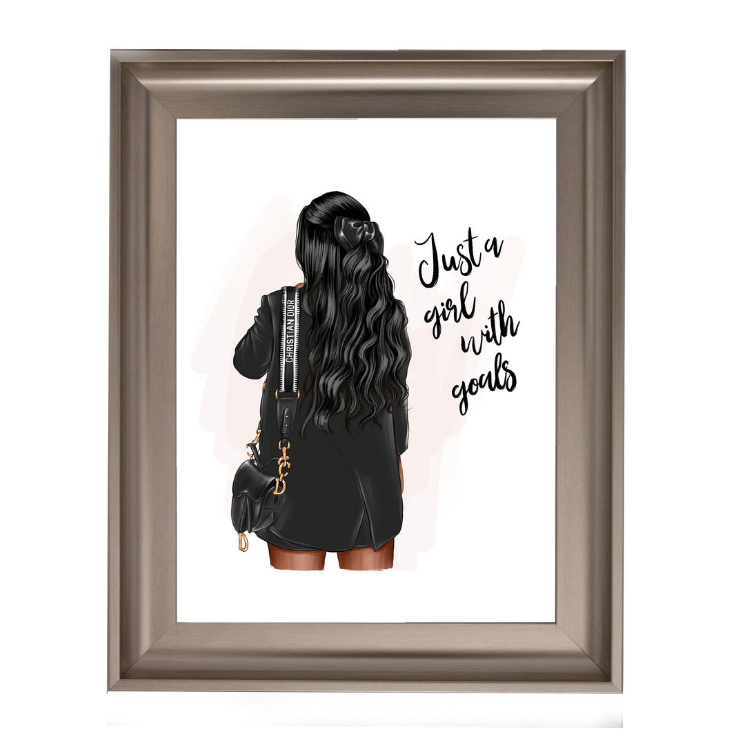 Girl with goals (Dark hair)