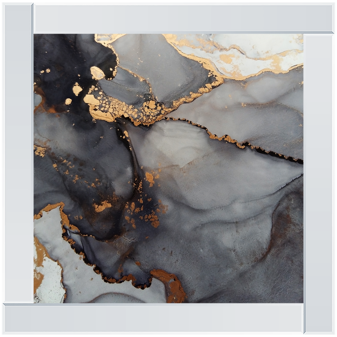 AB171 Abstract Black & Gold V