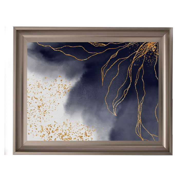 AB152 Abstract Black & Grey I