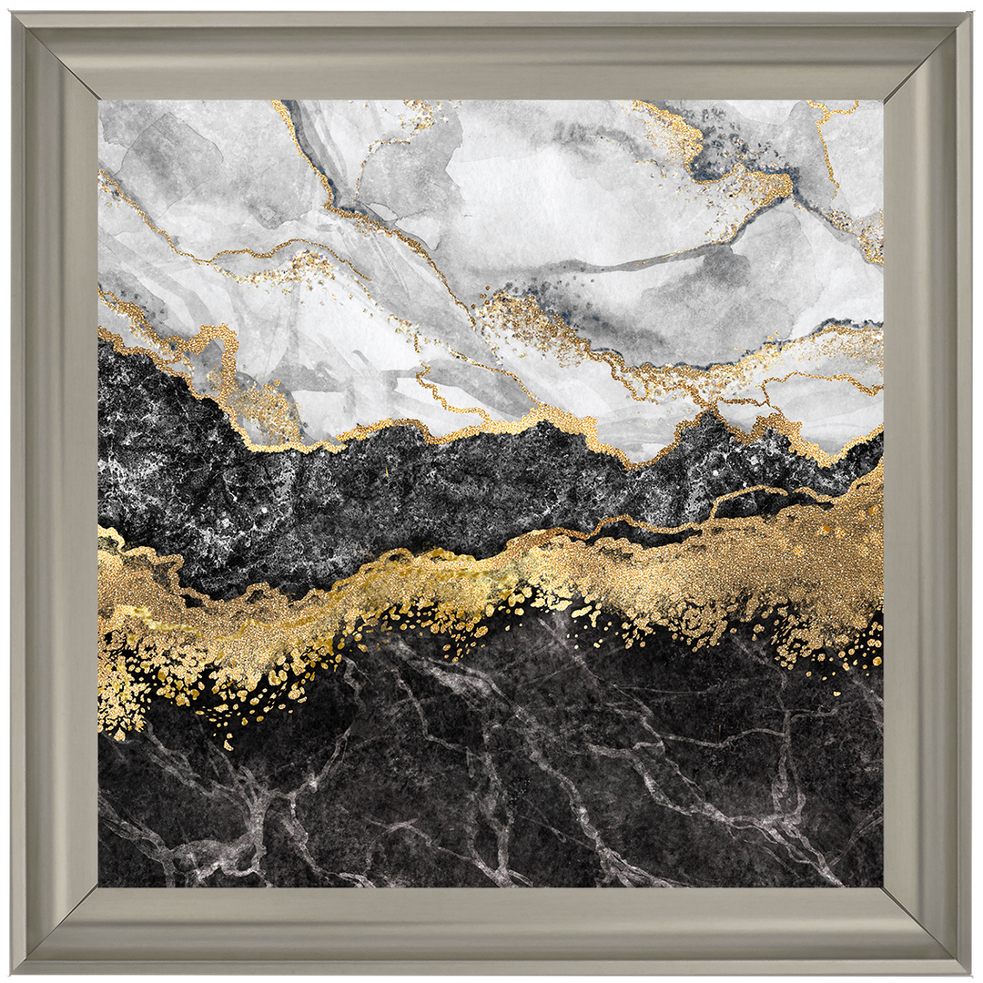 AB150 Black & Gold Geode