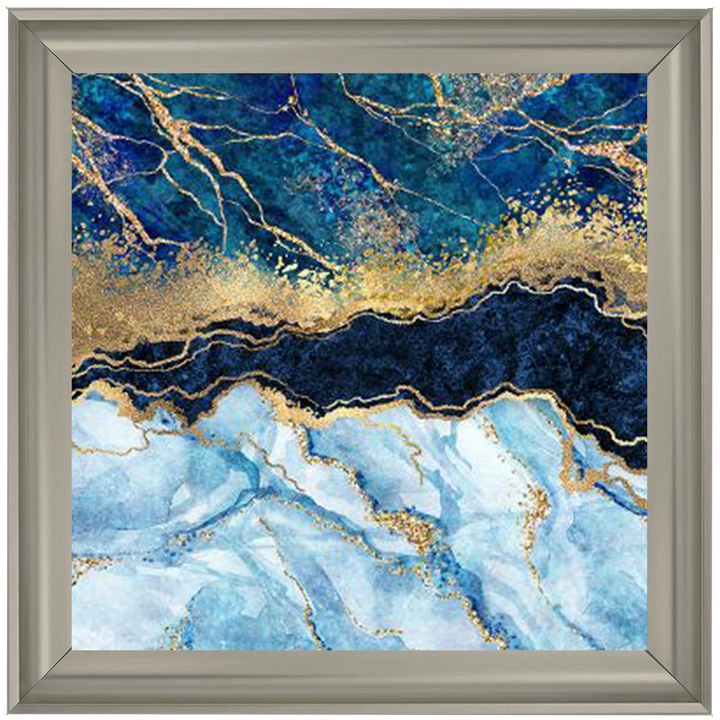 AB111 Blue & Gold Geode