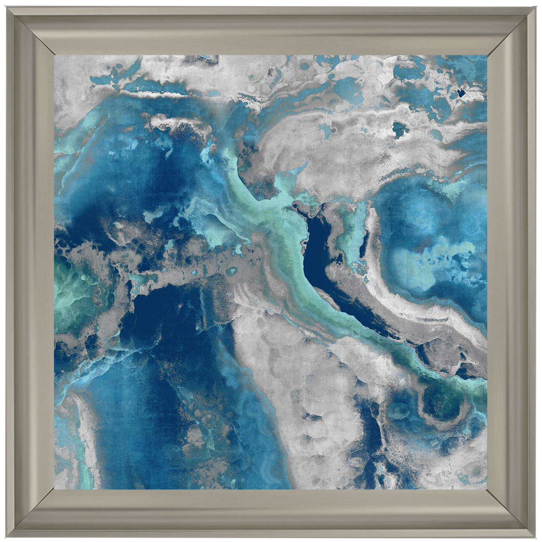 AB132 Blue & White Geode