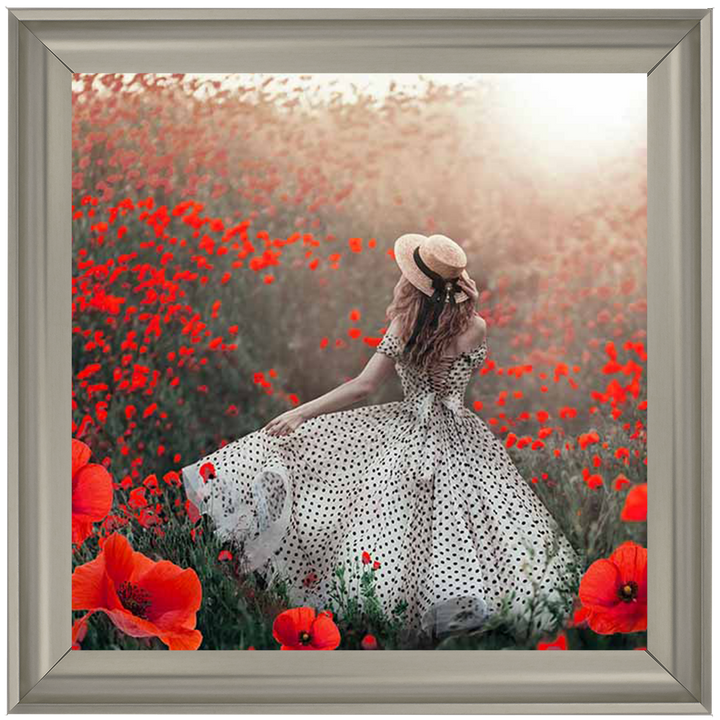 Stroll In A Field of Poppies