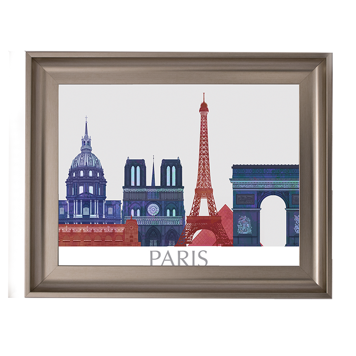 CY092 Paris Landmarks , Red Blue