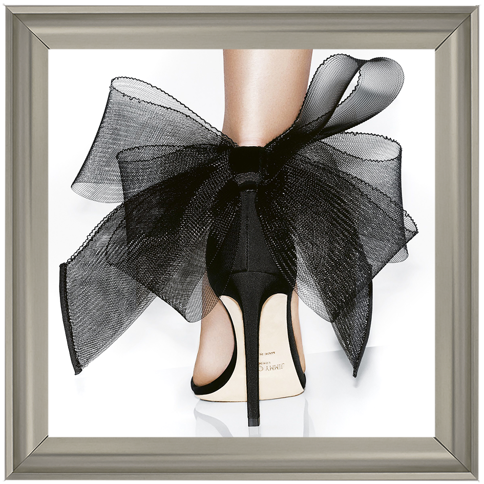 FS400 Black heel & bow