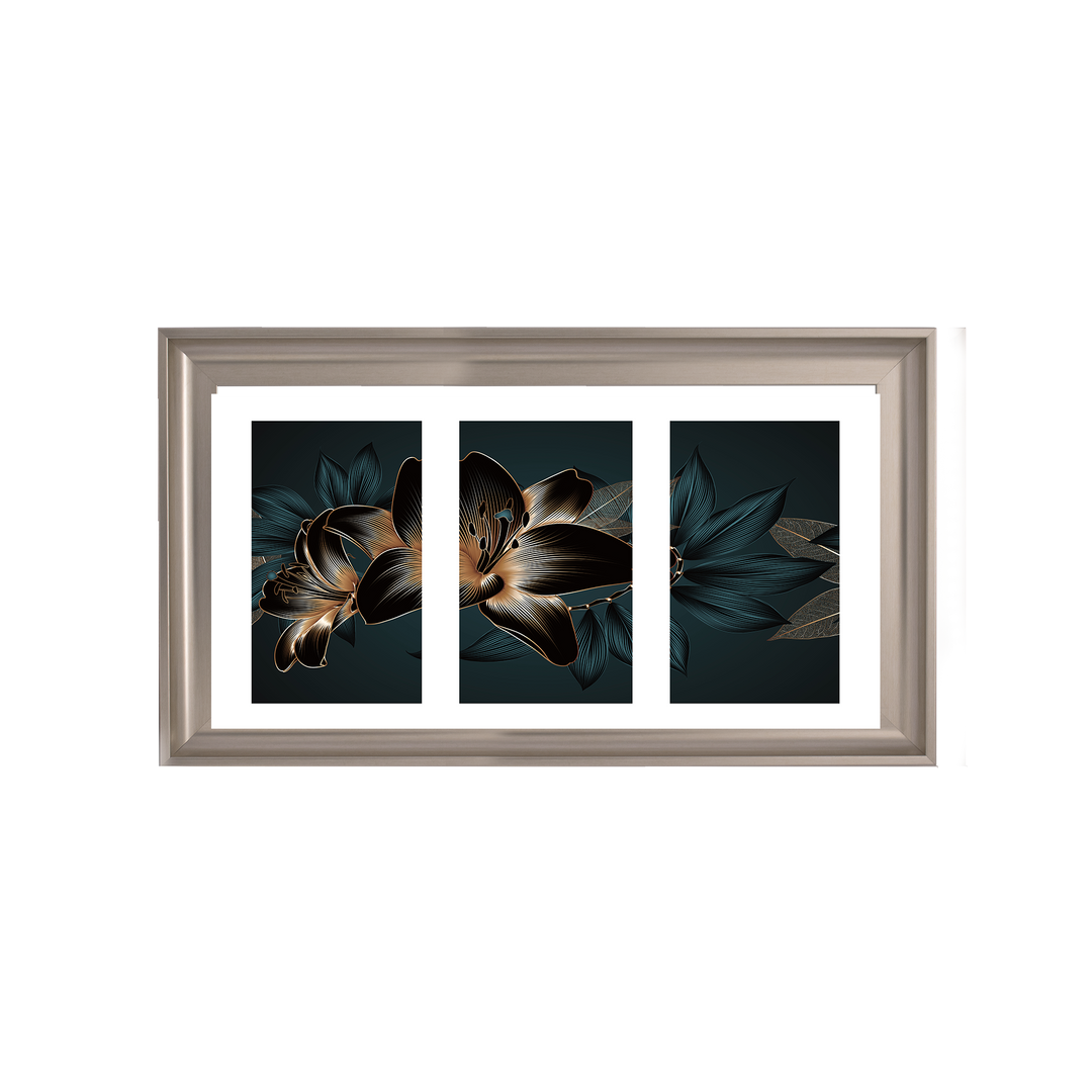 FL242 Black and blue beauty flower